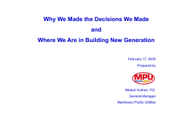 Power Supply Options Considered