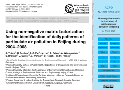 Non-negative matrix factorization of particulate air pollution