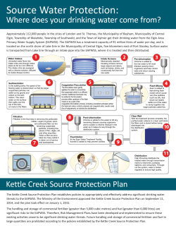 Source Water Protection - Kettle Creek Conservation Authority