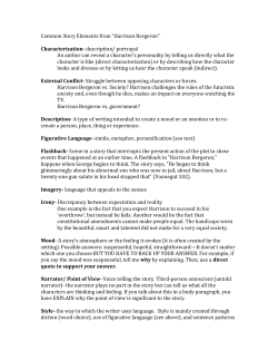 Story Elements from "Harrison Bergeron"