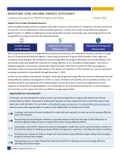 boosting low-income energy efficiency