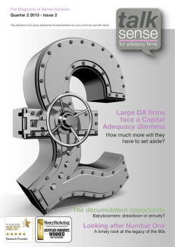 Large DA firms face a Capital Adequacy dilemma