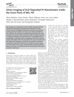 Direct Imaging of ALD Deposited Pt Nanoclusters inside the Giant