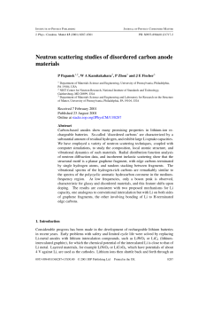 Neutron scattering studies of disordered carbon anode materials