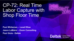 Real Time Labor Capture with Costpoint Shop
