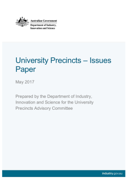 University Precincts - Issues Paper