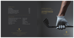 come and play the world`s first lee westwood courses