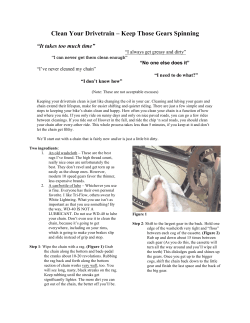 Clean Your Drivetrain