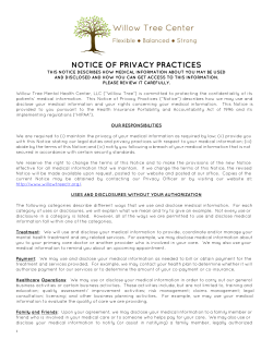 notice of privacy practices