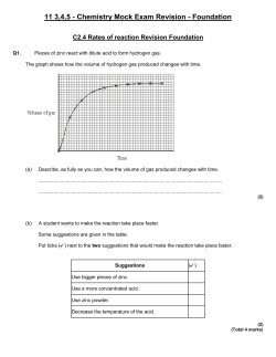 11 3,4,5 - Chemistry Mock Exam Revision
