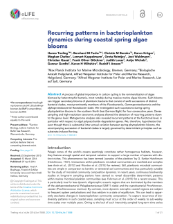Recurring patterns in bacterioplankton dynamics during coastal