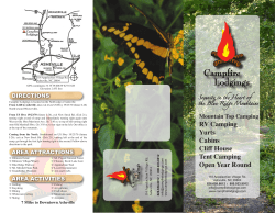 RV Camping Yurts Cabins Cliff House Tent Camping Open Year