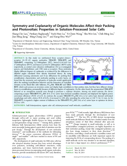 Symmetry and Coplanarity of Organic Molecules Affect their Packing