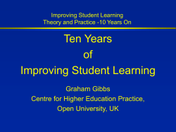 Graham Gibbs - Oxford Brookes University