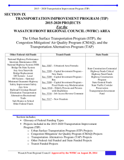 TIP - Wasatch Front Regional Council