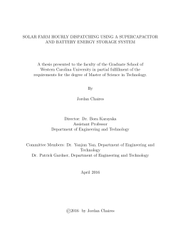 Solar farm hourly dispatching using a supercapacitor and battery