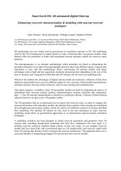 From 3D outcrop model towards reservoir models