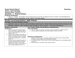 1. Physical Science - Brush School District RE