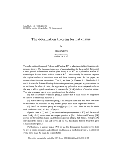 The deformation theorem for flat chains