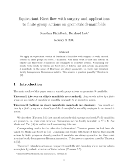 Equivariant Ricci flow with surgery and applications to finite group