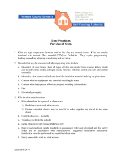 Best Practices for Use of Kilns