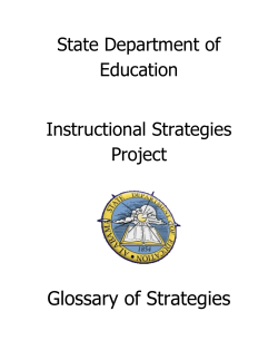 Glossary of Strategies