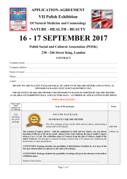 APPLICATION for Exhibitors in word