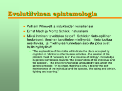 Evolutiivinen epistemologia
