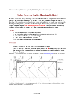 4-4P Finding Errors on Grading Plans