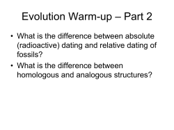Evolution in the Living Environment