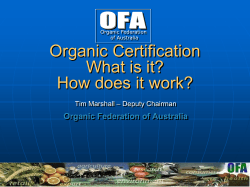 Organic Standards