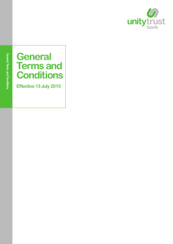 General Terms and Conditions