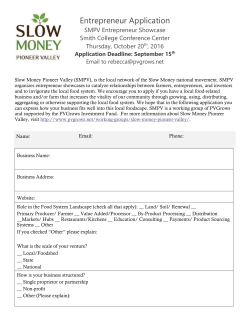 Application Deadline: September 15 th