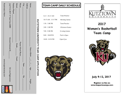 2017 Women`s Basketball Team Camp
