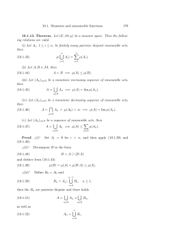 10.1. Measures and measurable functions 179 10.1.13. Theorem. Let