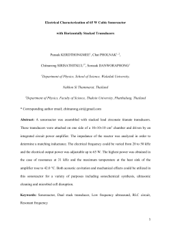 Final manuscript file - Archives of Acoustics