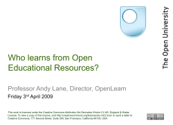 United Kingdom Open University Open Content Initiative