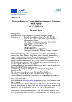 Participant Memo