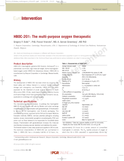 HBOC-201: The multi-purpose oxygen therapeutic
