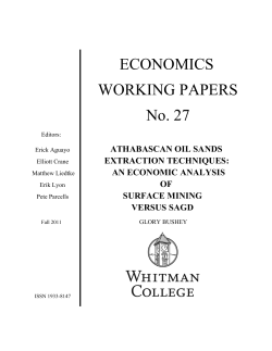 ECONOMICS WORKING PAPERS No. 27
