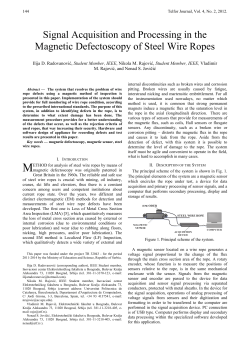 Signal Acquisition and Processing in the Magnetic