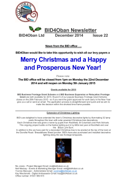 Festive Newsletter 2014