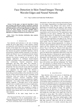 Face Detection in Skin-Toned Images Through Wavelet Edges and