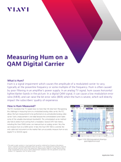 Measuring Hum on a QAM Digital Carrier