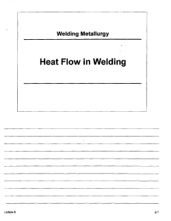 Heat Flow in Welding