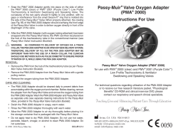 PMA 2000 Oxygen Adapter - Passy-Muir