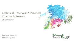 Actuarial Valuation of insurance Liabilities