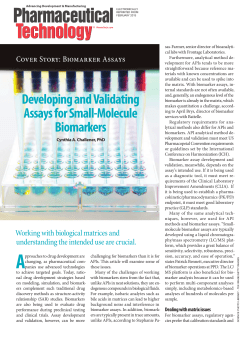 Developing and Validating Assays for Small-Molecule