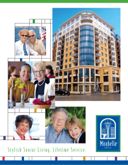 Stylish Senior Living. Lifetime Service.