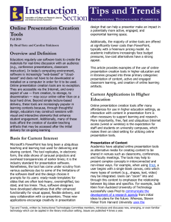 Online Presentation Creation Tools